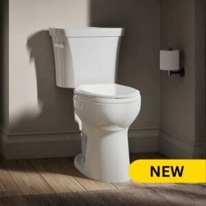 KOHLER Highline® Two-Piece Elongated Toilet with Revolution 360® – Includes Toilet, Installation and Haul Away